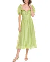 Astr The Label Lunaria Midi Dress In Green