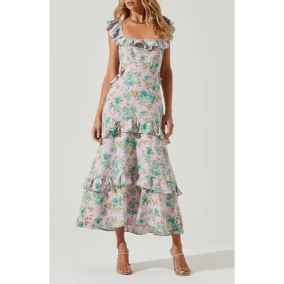 Astr The Label Lysette Floral Midi Sundress In Multi