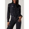 Astr The Label Mabry Tie Neck Shirt In Blue