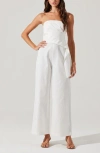 Astr The Label Maciel Strapless Cotton Jumpsuit