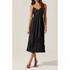 Astr The Label Maeve Midi Dress In Black