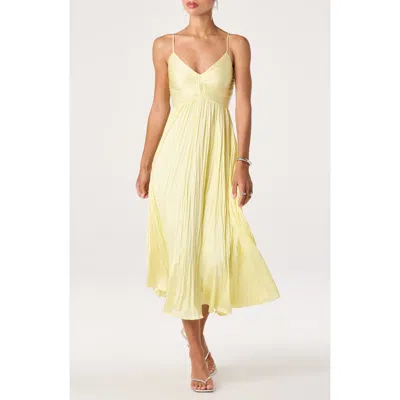 Astr The Label Maeve Midi Dress In Gold