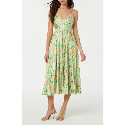 Astr The Label Maeve Midi Dress In Green