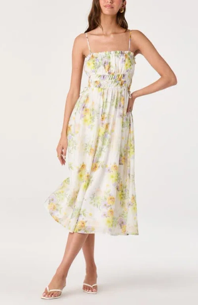 Astr The Label Maren Floral Print A-line Dress In Multi