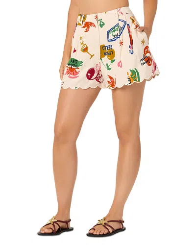 Astr The Label Margo Relaxed Shorts In White