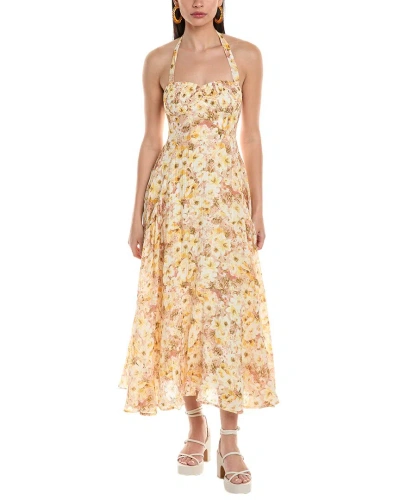 Astr The Label Mariella Midi Dress In Yellow