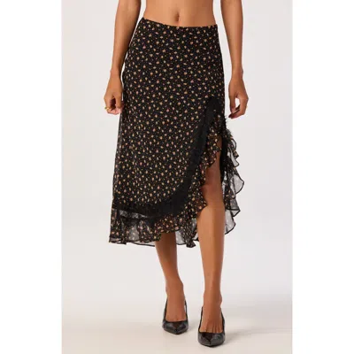 Astr The Label Maryjane Midi Skirt In Brown