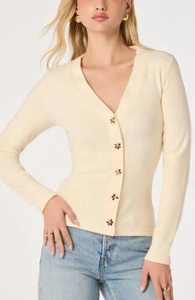 Astr The Label Mckenzie V-neck Cardigan In Orange