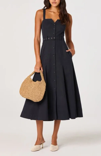 Astr The Label Mckinely Cotton Blend Dress In Black