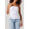 Astr The Label Mel Side Ruched Halter Top