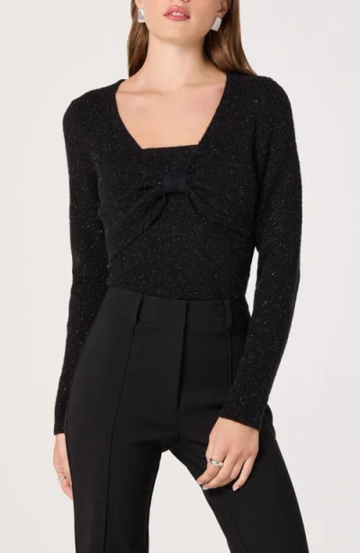 Astr The Label Metallic Bolero Jacket & Tube Top Set In Black
