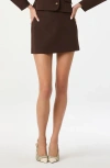 Astr The Label Mid Rise Miniskirt In Brown