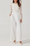 Astr The Label Milani Wide Leg Pants In White