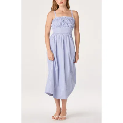 Astr The Label Montserrat Stripe Midi Dress In Blue