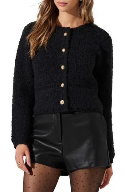Astr The Label Myrtle Sweater In Black
