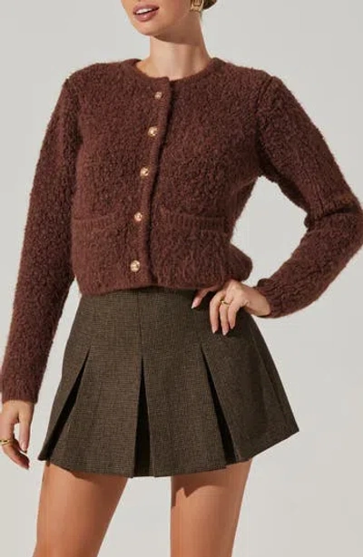 Astr The Label Myrtle Sweater In Brown
