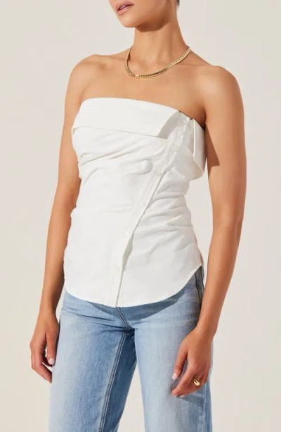 Astr The Label Nessah Strapless In White
