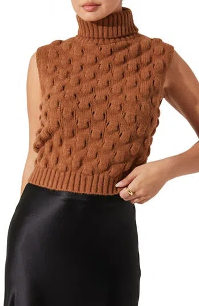 Astr The Label Pattern Turtleneck Sweater Vest