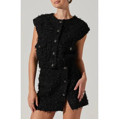 Astr The Label Pedrine Vest In Black