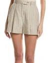 Astr The Label Preston Linen Short In Brown