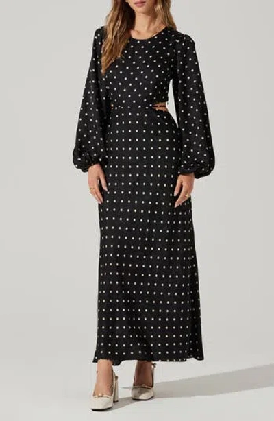 Astr The Label Quinn Long Sleeve Dress In Black