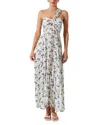 Astr The Label Rasya Floral Pleated One-shoulder Maxi Dress