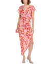 Astr The Label Rialto Midi Dress In Red