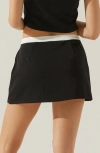 Astr The Label Rory Skort In Black White