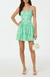 Astr The Label Ruched Bodice Cotton Dress