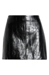 Astr The Label Savana Faux Leather Miniskirt In Black