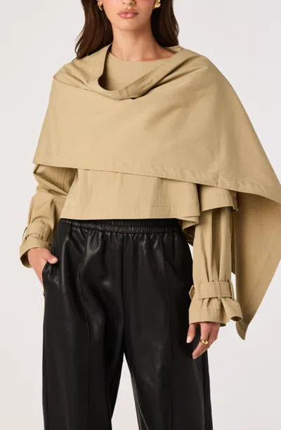 Astr The Label Seledra Cropped Jacket In Brown