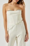 Astr Shanna Corset Top In Ivory In Ivory