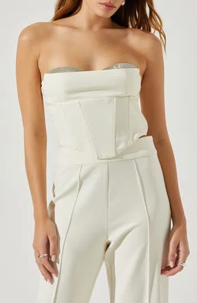 ASTR ASTR THE LABEL SHANNA STRAPLESS CORSET TOP