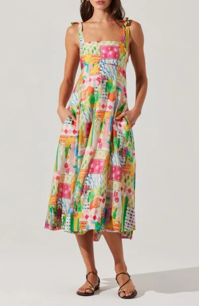 Astr The Label Shiann Mixed Print Sundress