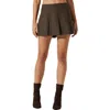 Astr The Label Siarah Houndstooth Pleated Miniskirt
