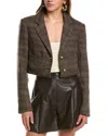 Astr The Label Siarah Wool-blend Jacket In Brown