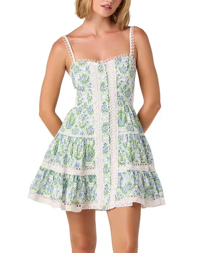 Astr The Label Sleeveless Floral Print Mini Dress In White