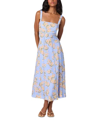 Astr The Label Sleeveless Midi Dress In Blue