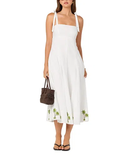 Astr The Label Sleeveless Midi Dress In White