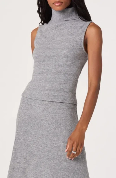 Astr The Label Sleeveless Turtleneck Sweater In Gray