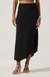 Astr The Label Smock Asymmetric Skirt In Black