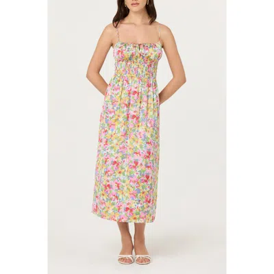 Astr The Label Smocked Maxi Dress