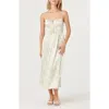 Astr The Label Smocked Maxi Dress