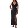 Astr The Label Sorbae Ruffle Detail Dress In Black
