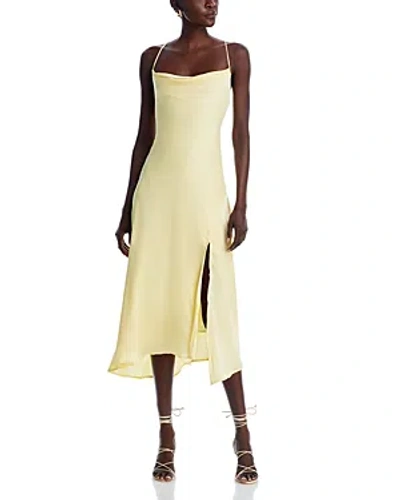 Astr The Label Strappy Cowl Neck Slip Dress In Butter