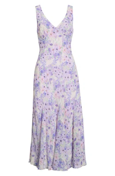 Astr The Label Symone V-neck Maxi Sundress In Purple