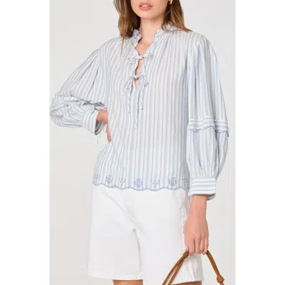 Astr The Label Taliyah Long Sleeve Top In Blue