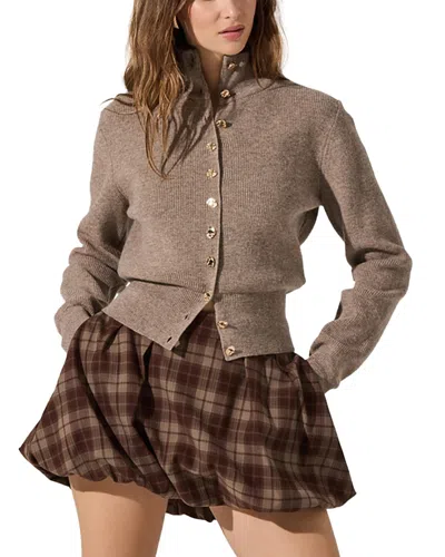 Astr The Label Tawni Cardigan In Brown