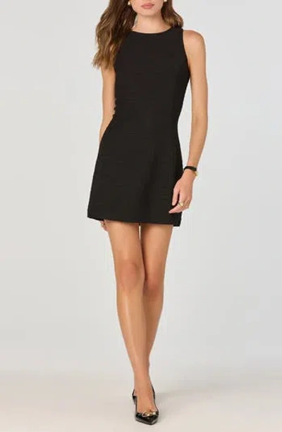 Astr The Label Textured Knit Sheath Minidress In Black