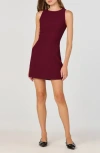 Astr The Label Textured Knit Sheath Minidress In Burgundy